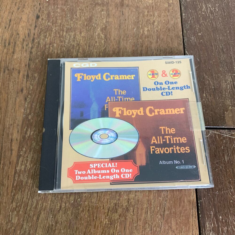 1987 Floyd Cramer The All-Time Favorites Album 1 & 2 on double length‎ CD